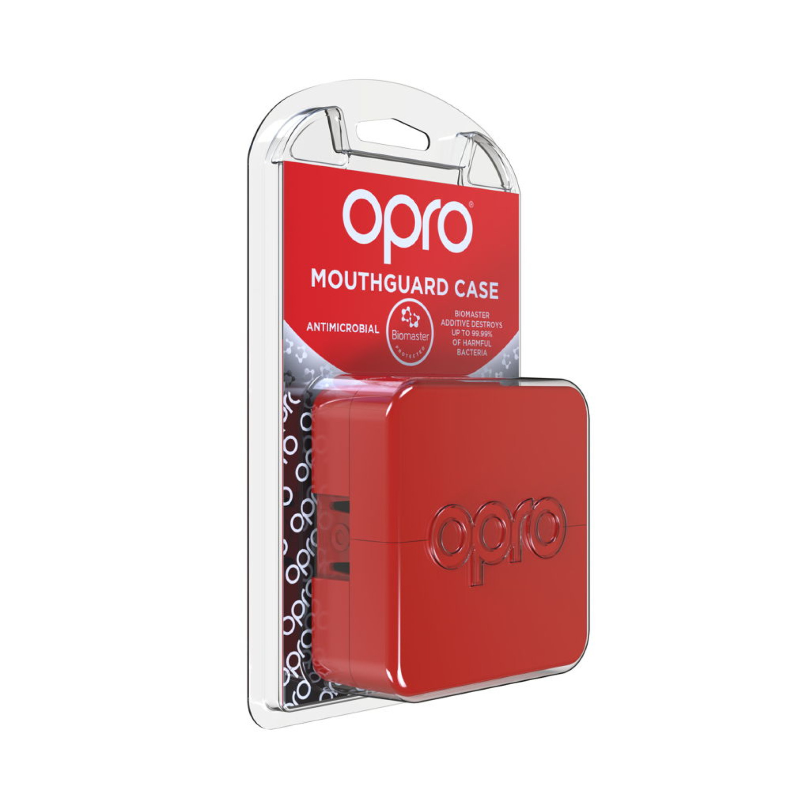 OPRO Self-Fit GEN4 Anti-Microbial Mouthguard Case - Red - Detail