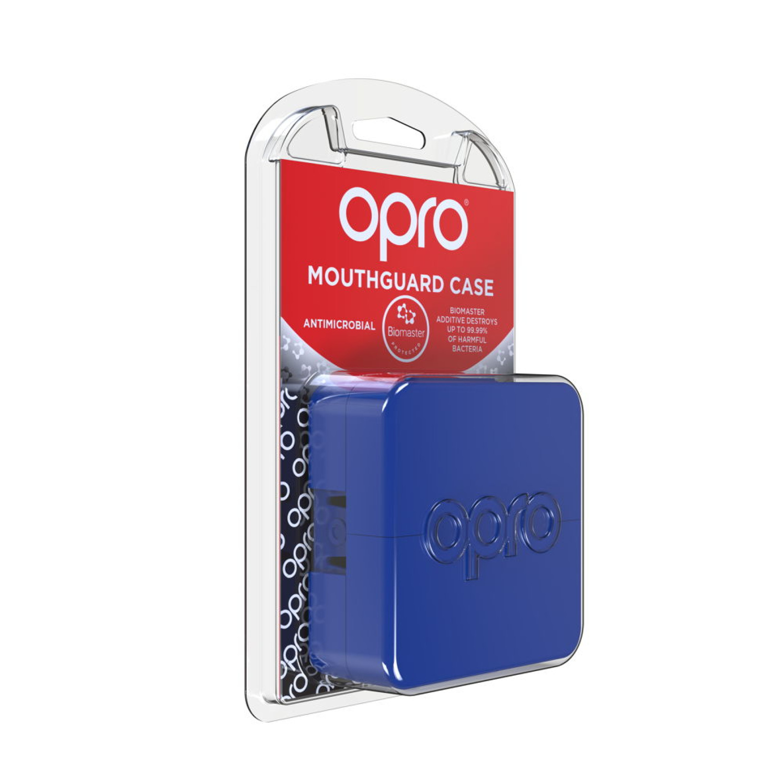 OPRO Self-Fit GEN4 Anti-Microbial Mouthguard Case - Blue - Detail