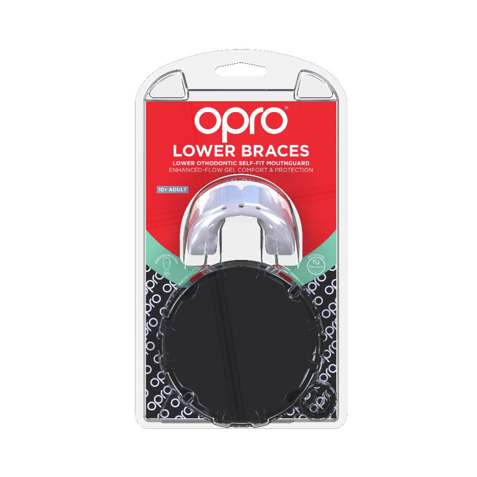 OPRO Self-Fit GEN4 Lower Braces Mouthguard - Pearl - OPRO Self-Fit GEN4 Lower Braces Mouthguard - Pearl - OPRO Self-Fit GEN4 Low
