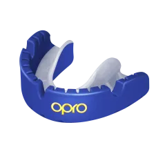 🔥 OPRO Self-Fit GEN4 Gold Braces Mouthguard -Pearl Blue/Pearl | Next Day Delivery 🔥