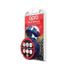 OPRO Self-Fit GEN4 Gold Braces Mouthguard -Pearl Blue/Pearl - OPRO Self-Fit GEN4 Gold Braces Mouthguard -Pearl Blue/Pearl - OPRO