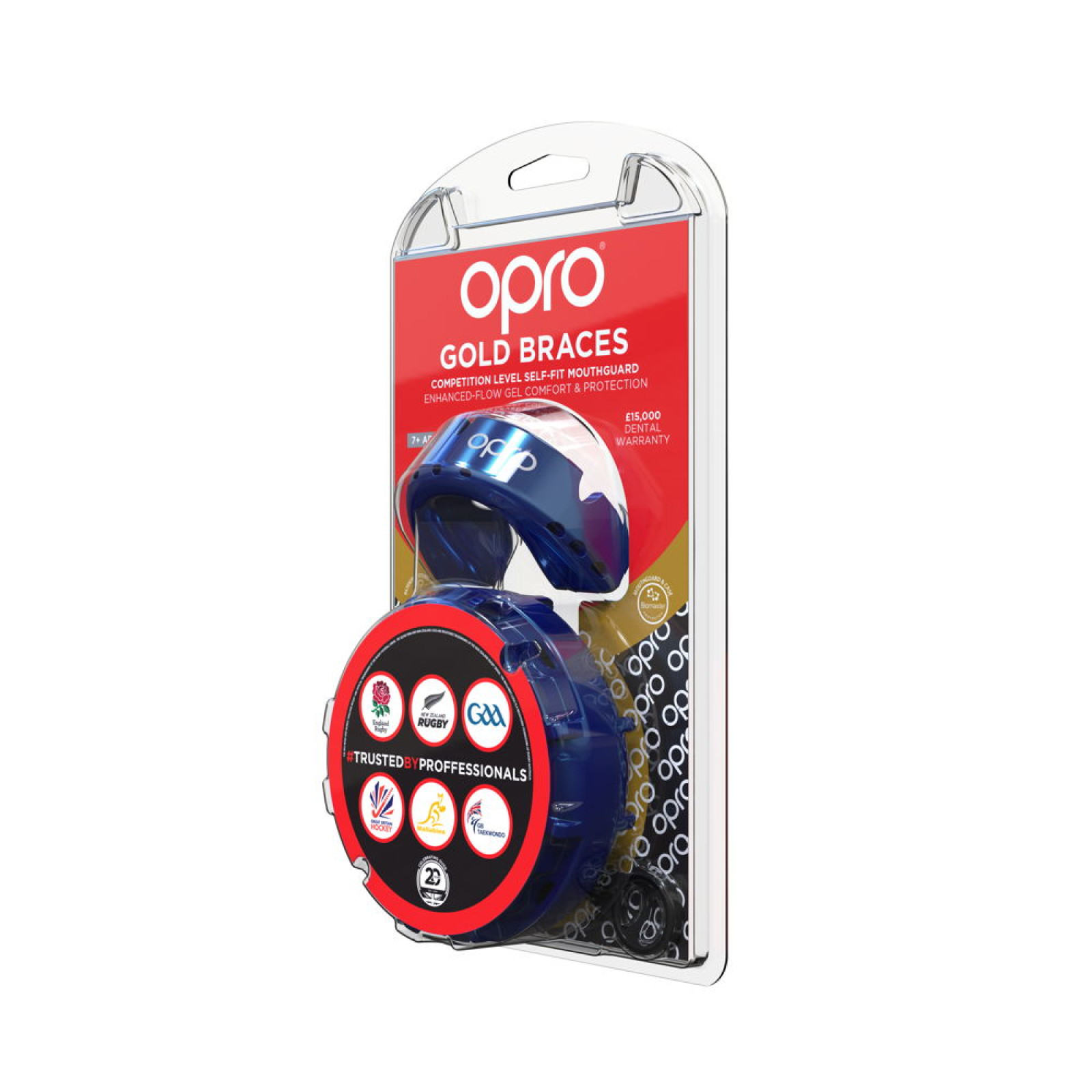Protector bucal OPRO Self-Fit GEN4 Gold Brackets - Azul Perla/Perla - Protector bucal OPRO Self-Fit GEN4 Gold Brackets - Azul Pe