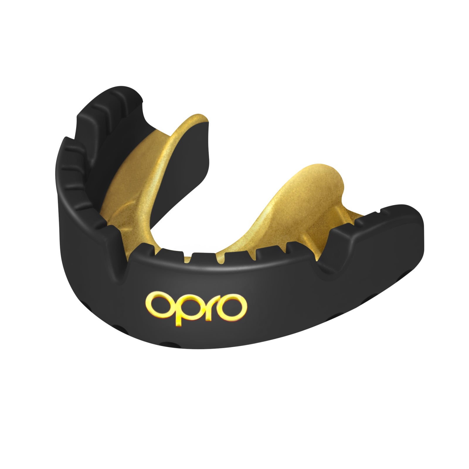 OPRO Self-Fit GEN4 Gold Braces Mouthguard - Black/Gold - OPRO Self-Fit GEN4 Gold Braces Mouthguard - Black/Gold - OPRO Self-Fit 