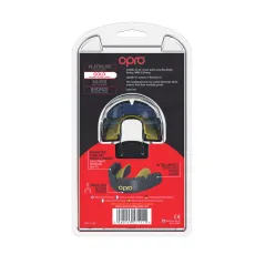 OPRO Self-Fit GEN4 Gold Braces Mouthguard - Black/Gold - OPRO Self-Fit GEN4 Gold Braces Mouthguard - Black/Gold - OPRO Self-Fit 