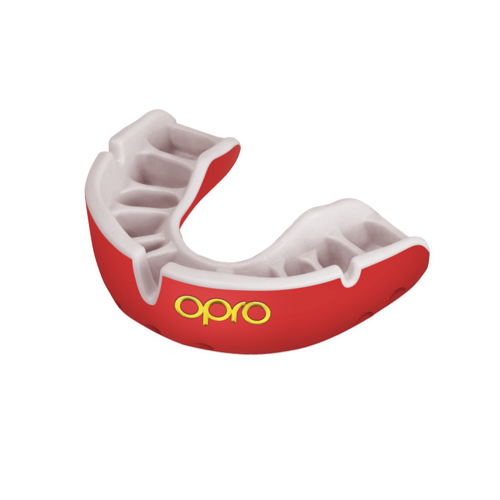 OPRO Self-Fit GEN4 Junior Gold Mouthguard - Red/Pearl - OPRO Self-Fit GEN4 Junior Gold Mouthguard - Red/Pearl - OPRO Self-Fit GE