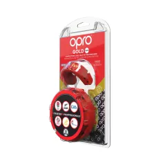 OPRO Self-Fit GEN4 Junior Gold Mouthguard - Red/Pearl - OPRO Self-Fit GEN4 Junior Gold Mouthguard - Red/Pearl - OPRO Self-Fit GE