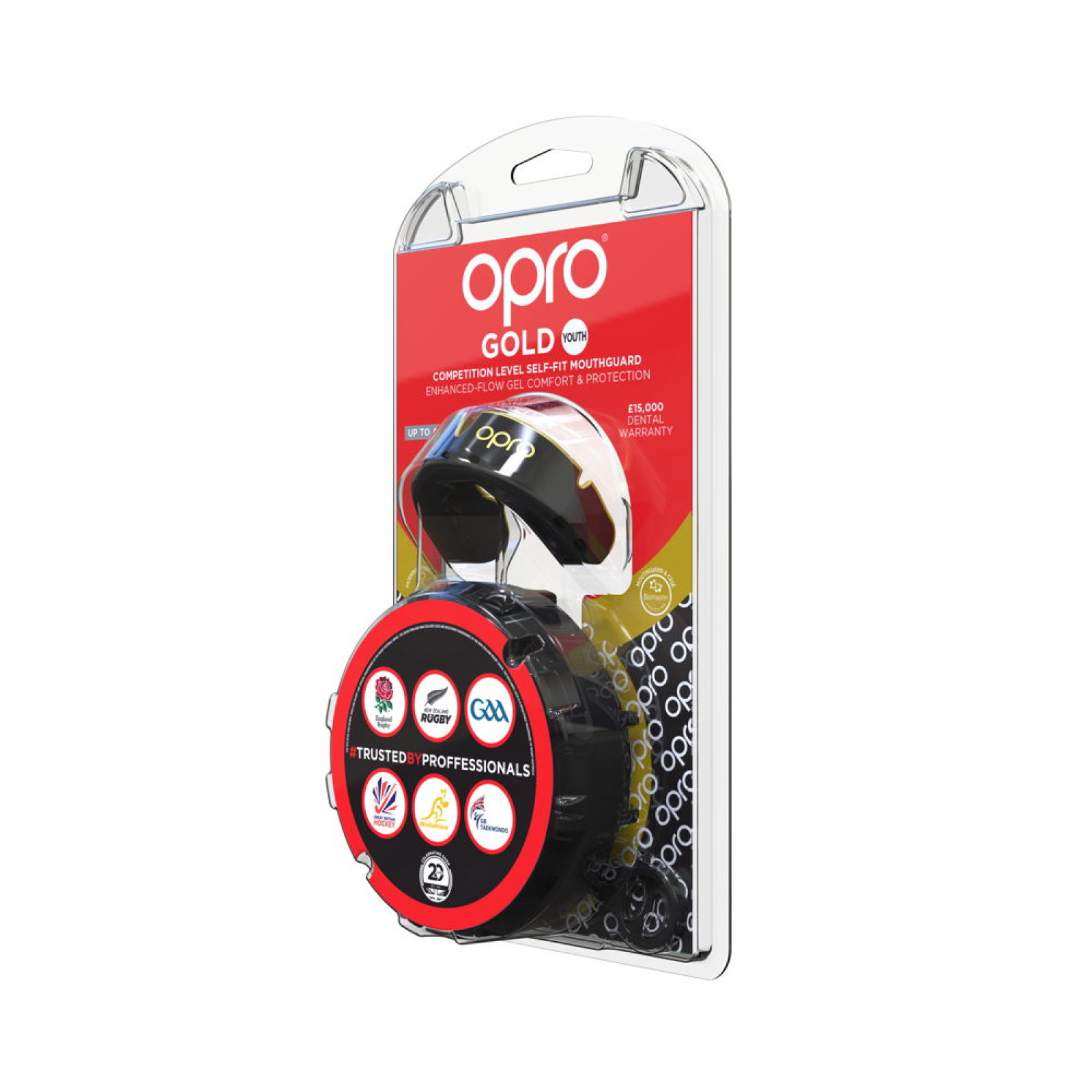 Protector bucal OPRO Self-Fit GEN4 Junior Gold - Negro/Dorado - Protector bucal OPRO Self-Fit GEN4 Junior Gold - Negro/Dorado - 