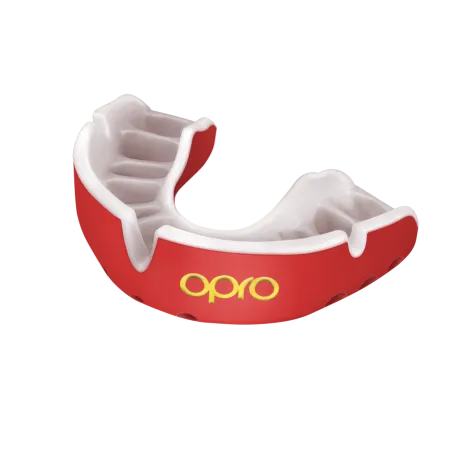 OPRO Self-Fit GEN4 Gold Mouthguard - Red/Pearl - OPRO Self-Fit GEN4 Gold Mouthguard - Red/Pearl - OPRO Self-Fit GEN4 Gold Mouthg