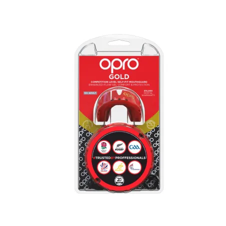 OPRO Self-Fit GEN4 Gold Mundschutz - Rot/Perle