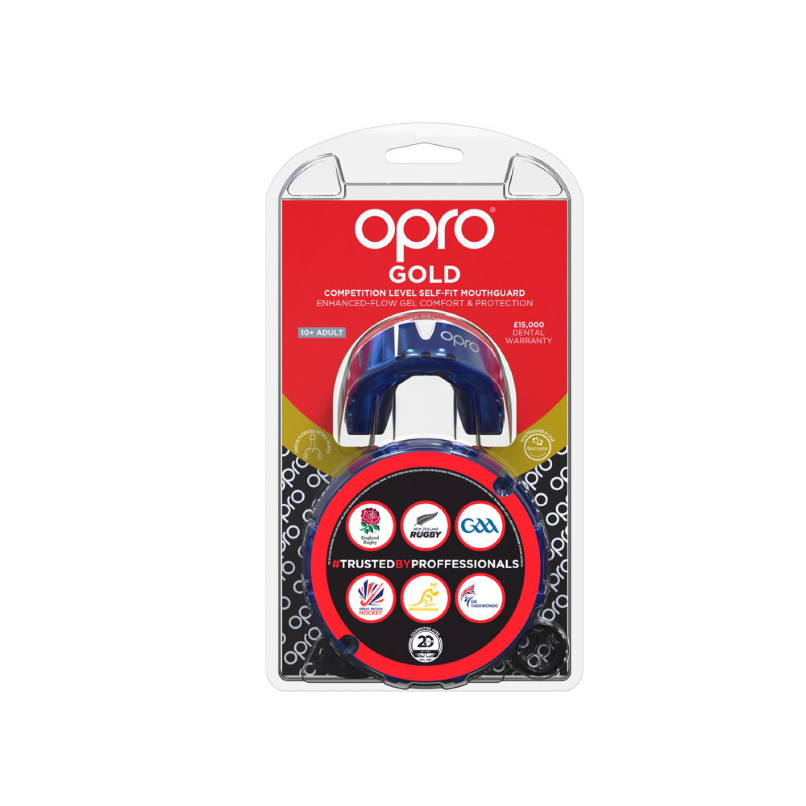 OPRO Self-Fit GEN4 Gold Mouthguard - Pearl Blue/Pearl - OPRO Self-Fit GEN4 Gold Mouthguard - Pearl Blue/Pearl - OPRO Self-Fit GE