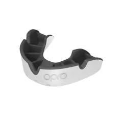 🔥 OPRO Self-Fit GEN4 Junior Silver Mouthguard - White/Black | Next Day Delivery 🔥