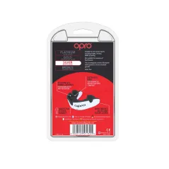 OPRO Self-Fit GEN4 Junior Silver Mouthguard - White/Black - OPRO Self-Fit GEN4 Junior Silver Mouthguard - White/Black - OPRO Sel