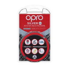 OPRO Self-Fit GEN4 Junior Silber Mundschutz - Rot/Blau - OPRO Self-Fit GEN4 Junior Silber Mundschutz - Rot/Blau - OPRO Self-Fit 