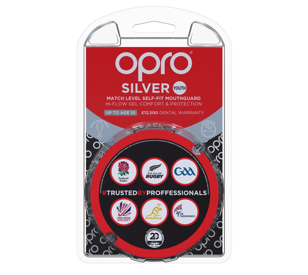OPRO Silver Level Junior Self-Fit Mouthguard GEN4 Blue/Light Blue 