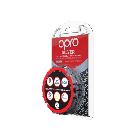 OPRO Self-Fit GEN4 Silver Mundschutz - Weiß/Schwarz