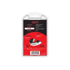 OPRO Self-Fit GEN4 Silver Mouthguard - White/Black - OPRO Self-Fit GEN4 Silver Mouthguard - White/Black - OPRO Self-Fit GEN4 Sil