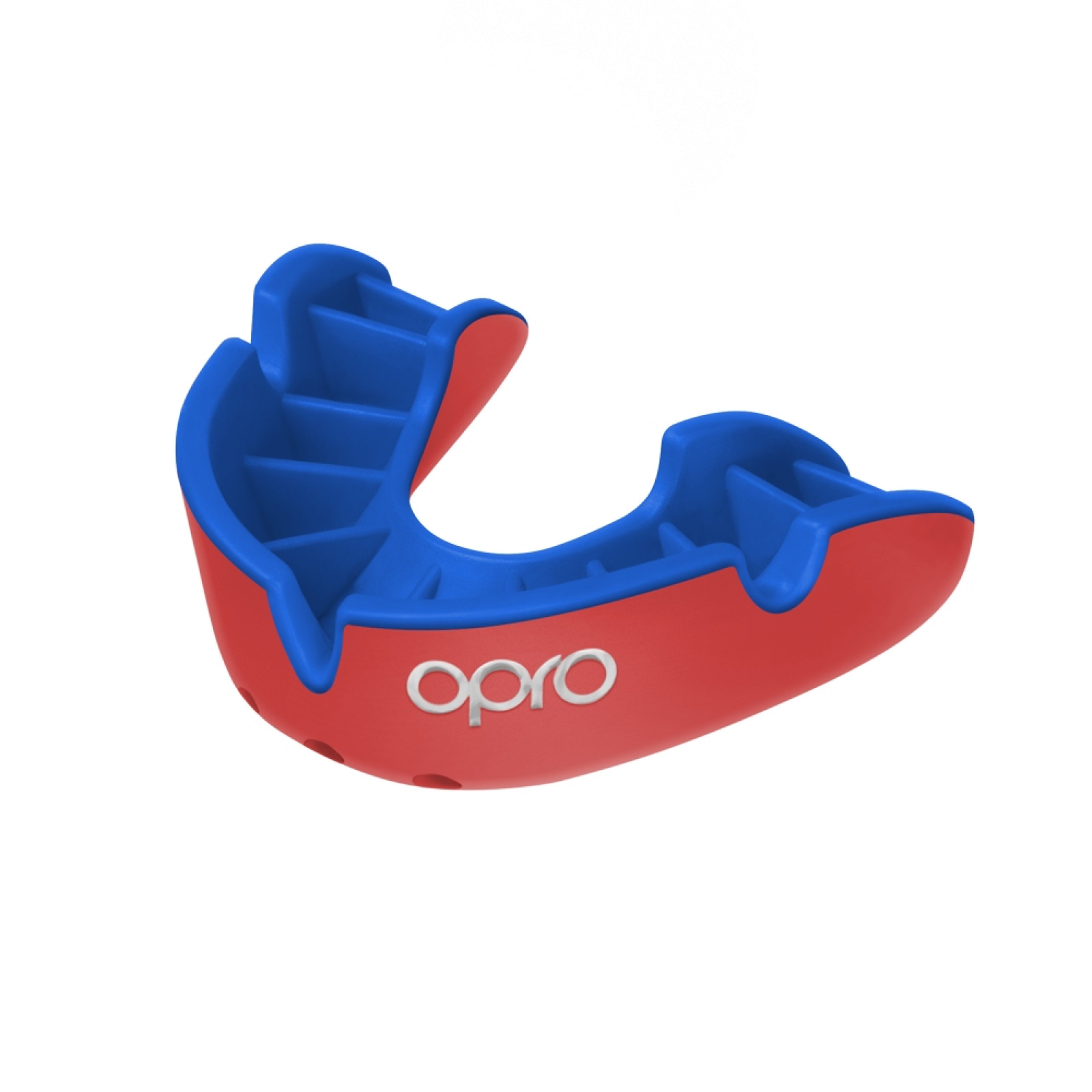 OPRO Self-Fit GEN4 Silver Mouthguard - Red/Blue - OPRO Self-Fit GEN4 Silver Mouthguard - Red/Blue - OPRO Self-Fit GEN4 Silver Mo