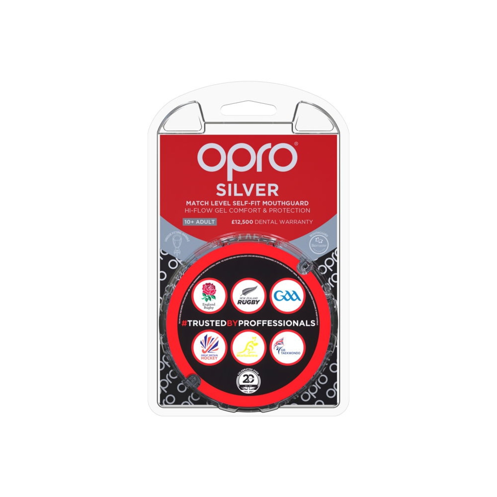OPRO Self-Fit GEN4 Silver Mouthguard - Red/Blue - OPRO Self-Fit GEN4 Silver Mouthguard - Red/Blue - OPRO Self-Fit GEN4 Silver Mo