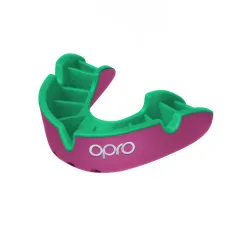 OPRO Self-Fit GEN4 Silber-Mundschutz - Pink/Fluorgrün