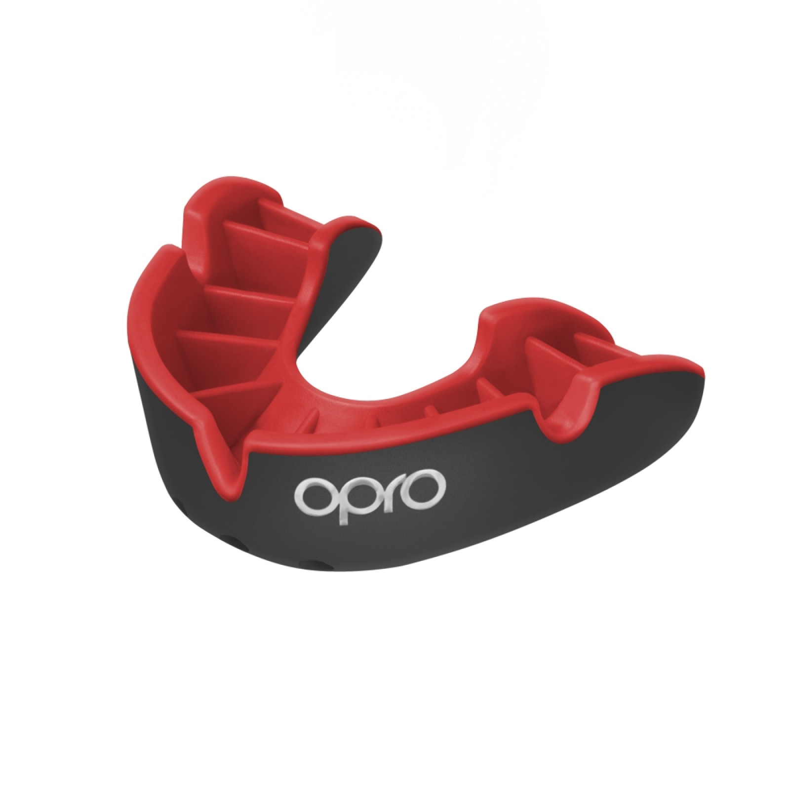 OPRO Self-Fit GEN4 Silver Mundschutz - Schwarz/Rot - Image 1 of 4