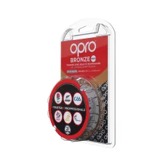 OPRO Self-Fit GEN4 Junior Bronze Mouthguard - White - Back View