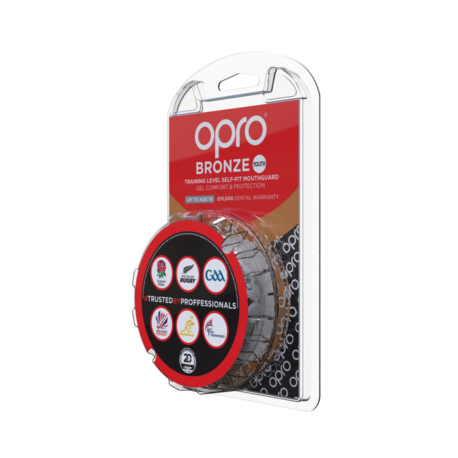 OPRO Self-Fit GEN4 Junior Bronze Mouthguard - White - OPRO Self-Fit GEN4 Junior Bronze Mouthguard - White - OPRO Self-Fit GEN4 J