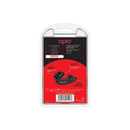 OPRO Self-Fit GEN4 Bronze Mouthguard - Black