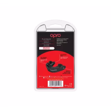 OPRO Self-Fit GEN4 Bronze Mouthguard - Black