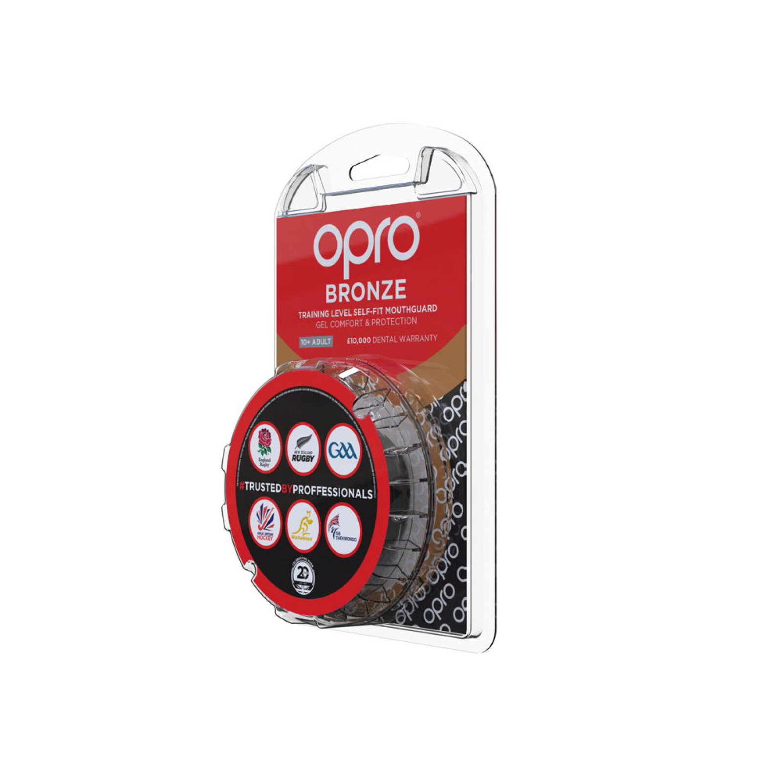 OPRO Self-Fit GEN4 Bronze Mouthguard - Black - Detail