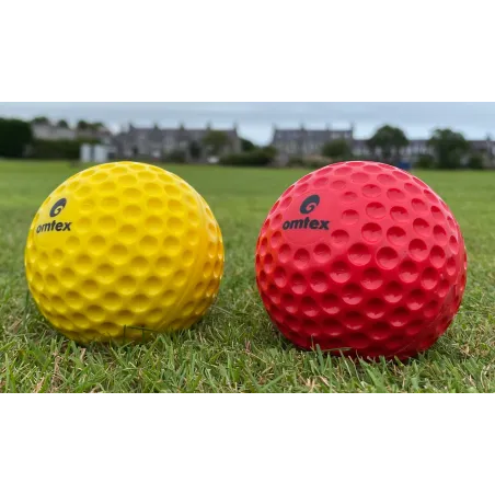 Omtex Bowling Machine Ball - Yellow - Pack of 12