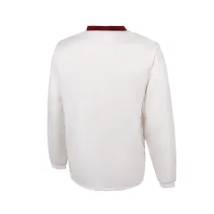 TK Long Sleeve Cricket Sweater - Maroon Trim - Side View