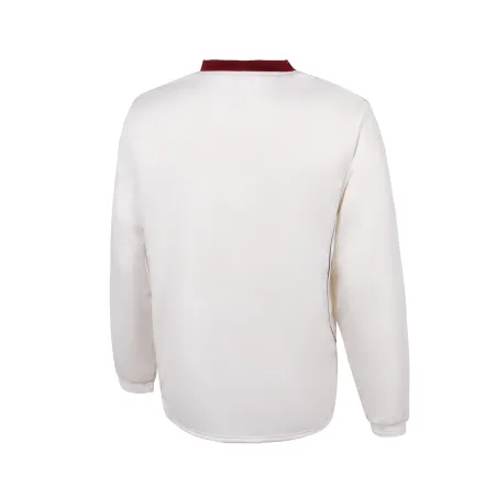 TK Long Sleeve Cricket Sweater - Maroon Trim