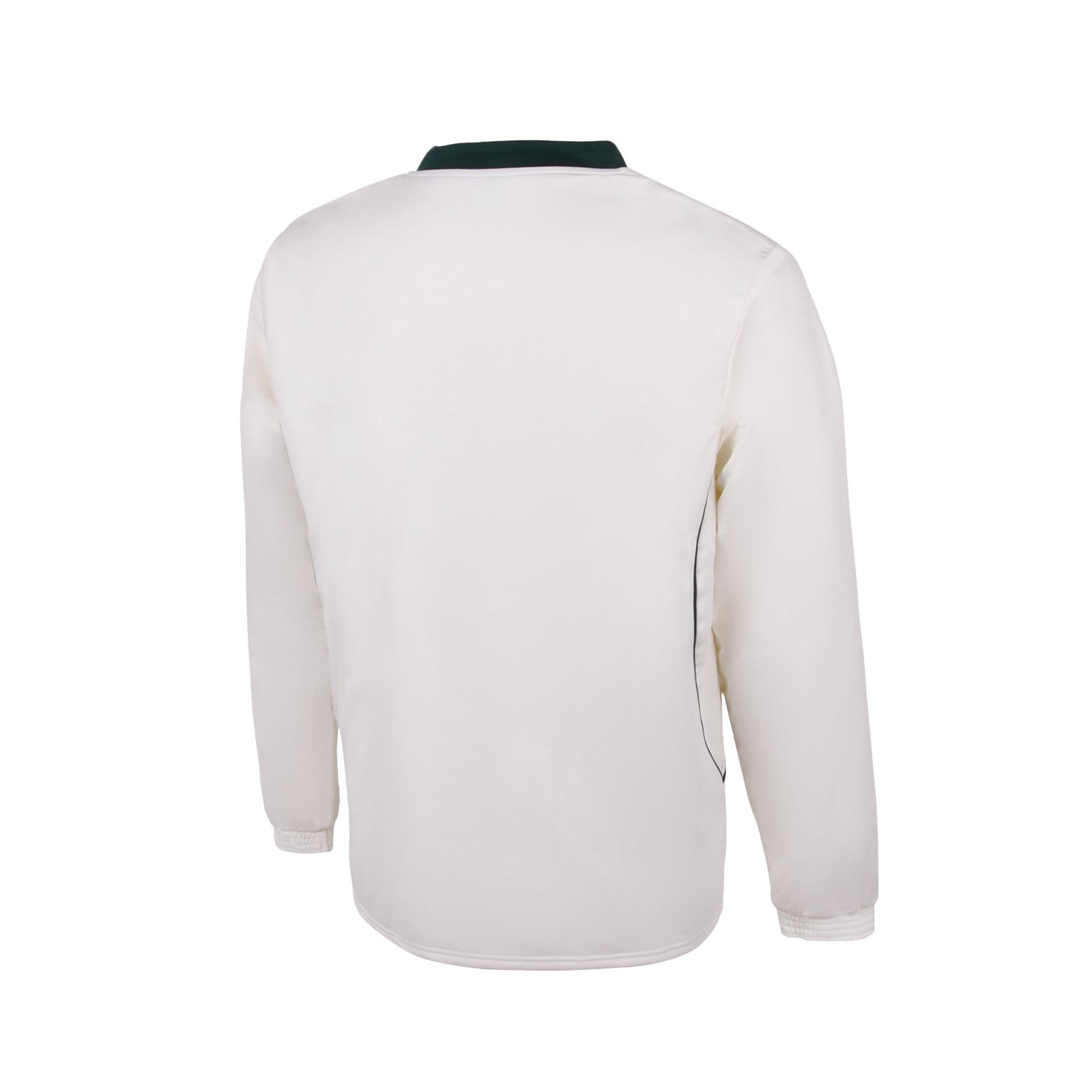 TK Long Sleeve Cricket Sweater - Green Trim - Side View