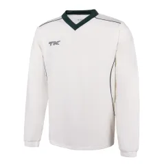 🔥 TK Long Sleeve Cricket Sweater - Green Trim | Next Day Delivery 🔥