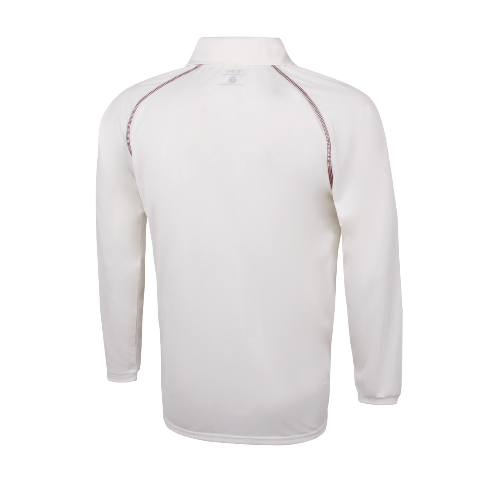 TK Long Sleeve Cricket Shirt - Maroon Trim - Side View