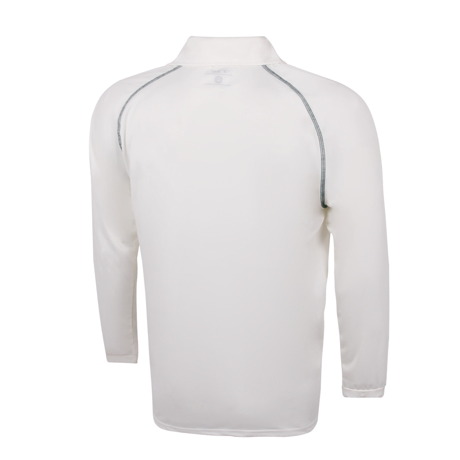 TK Long Sleeve Cricket Shirt - Green Trim - Side View
