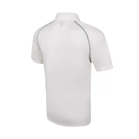 TK Short Sleeve Cricket Shirt - Green Trim