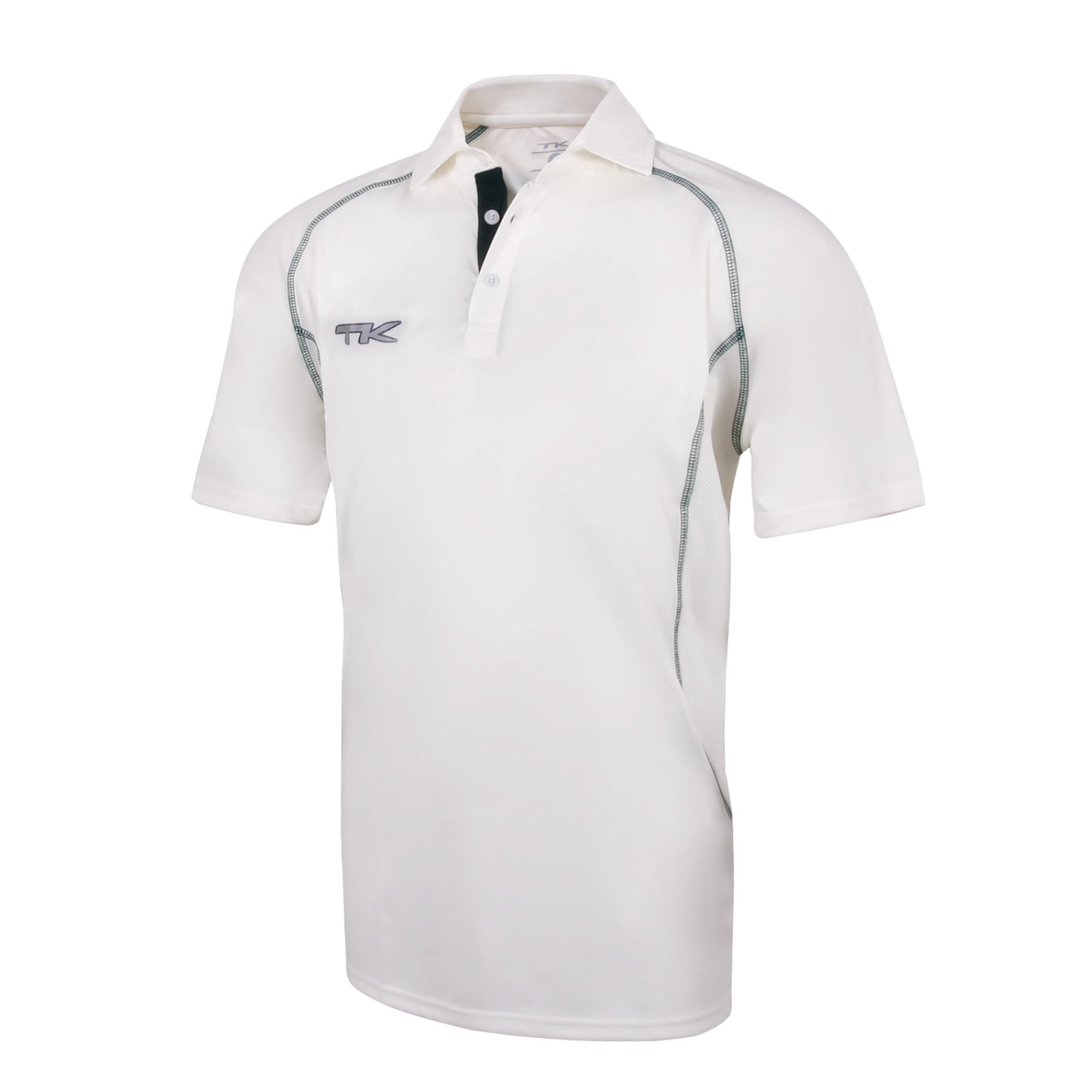 TK Short Sleeve Cricket Shirt - Green Trim - TK Short Sleeve Cricket Shirt - Green Trim - TK Short Sleeve Cricket Shirt - Green 