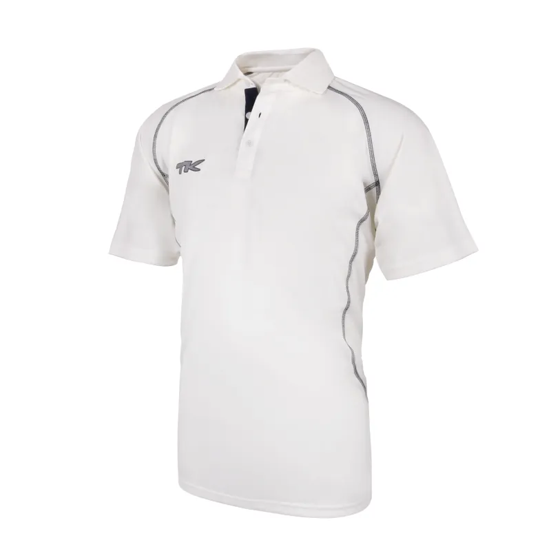 🔥 TK Short Sleeve Cricket Shirt - Navy Trim | Next Day Delivery 🔥