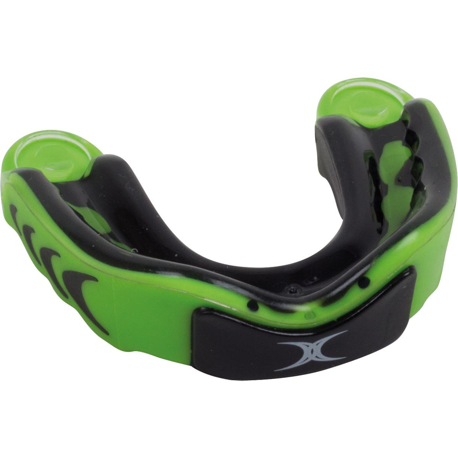 Gilbert Virtuo 3DY Mouthguard - Black/Green (2024/25) - Gilbert Virtuo 3DY Mouthguard - Black/Green - Hockey