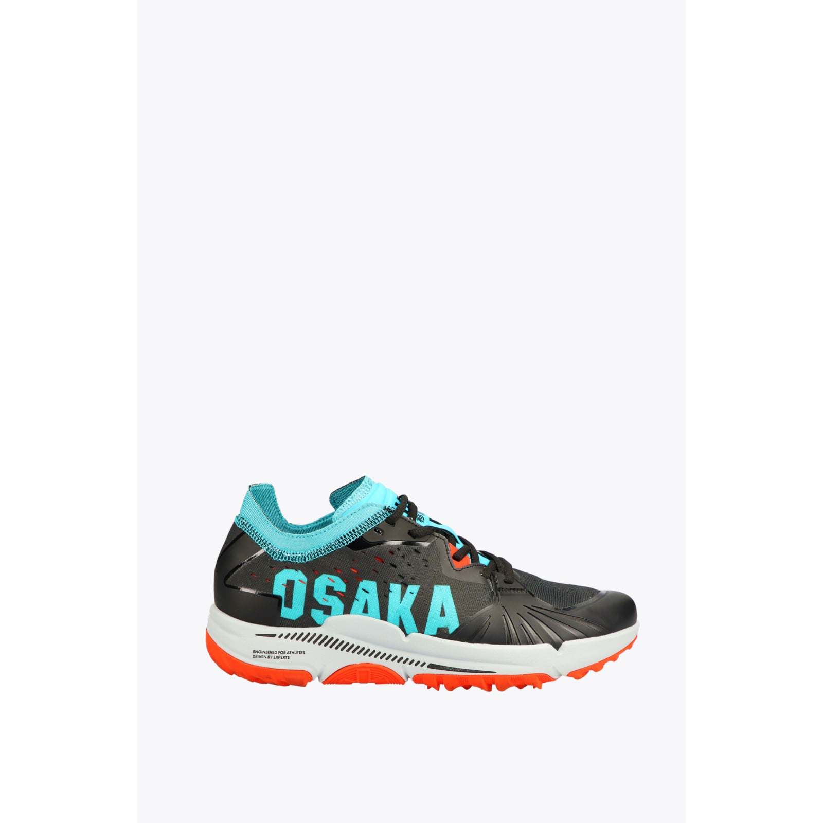 Osaka IDO MK1 Standard Hockey Shoes - Analog Black/Aqua Blue (2021/22) - Image 1 of 7