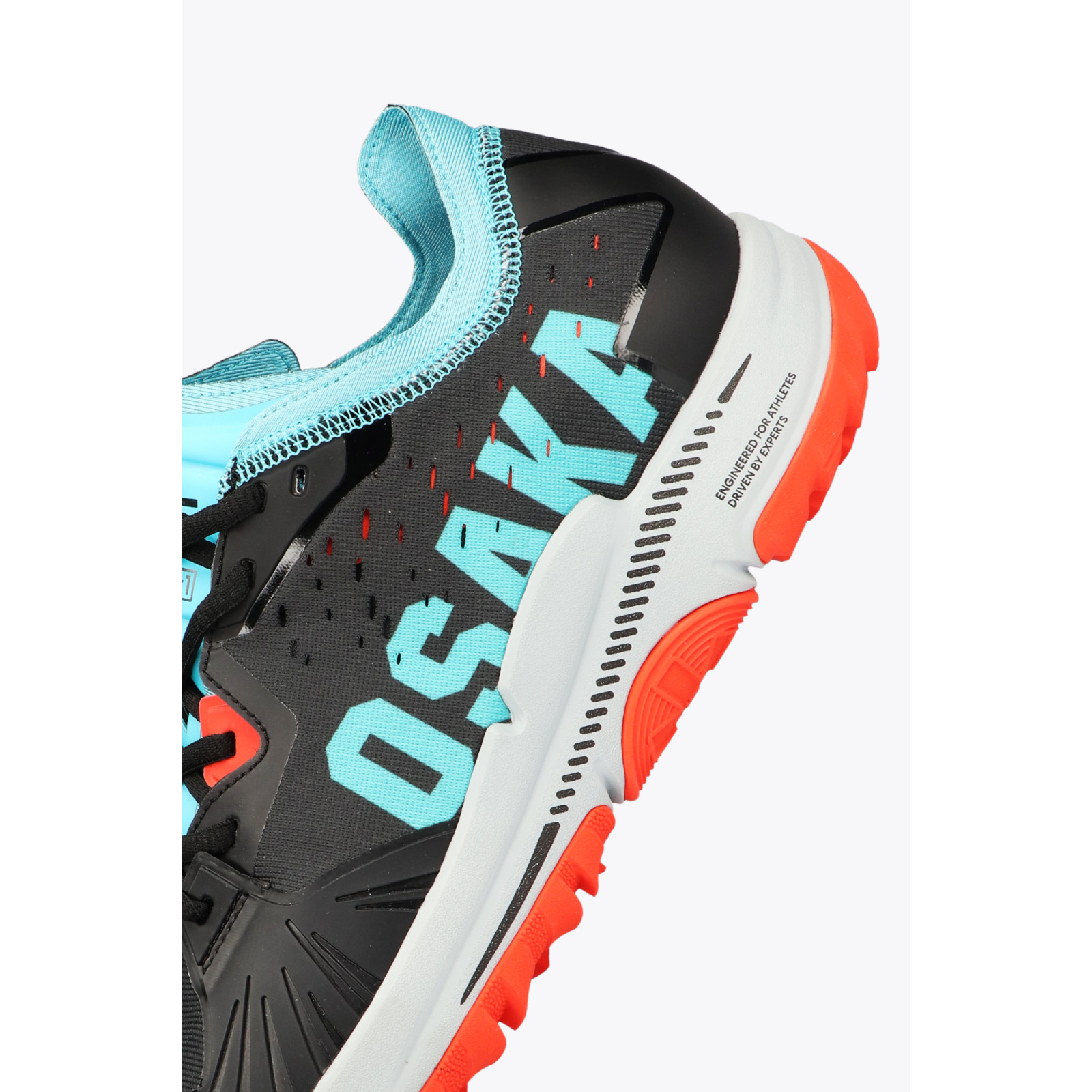 Osaka IDO MK1 Standard Hockey Shoes - Analog Black/Aqua Blue (2021/22) - View 5 of 7