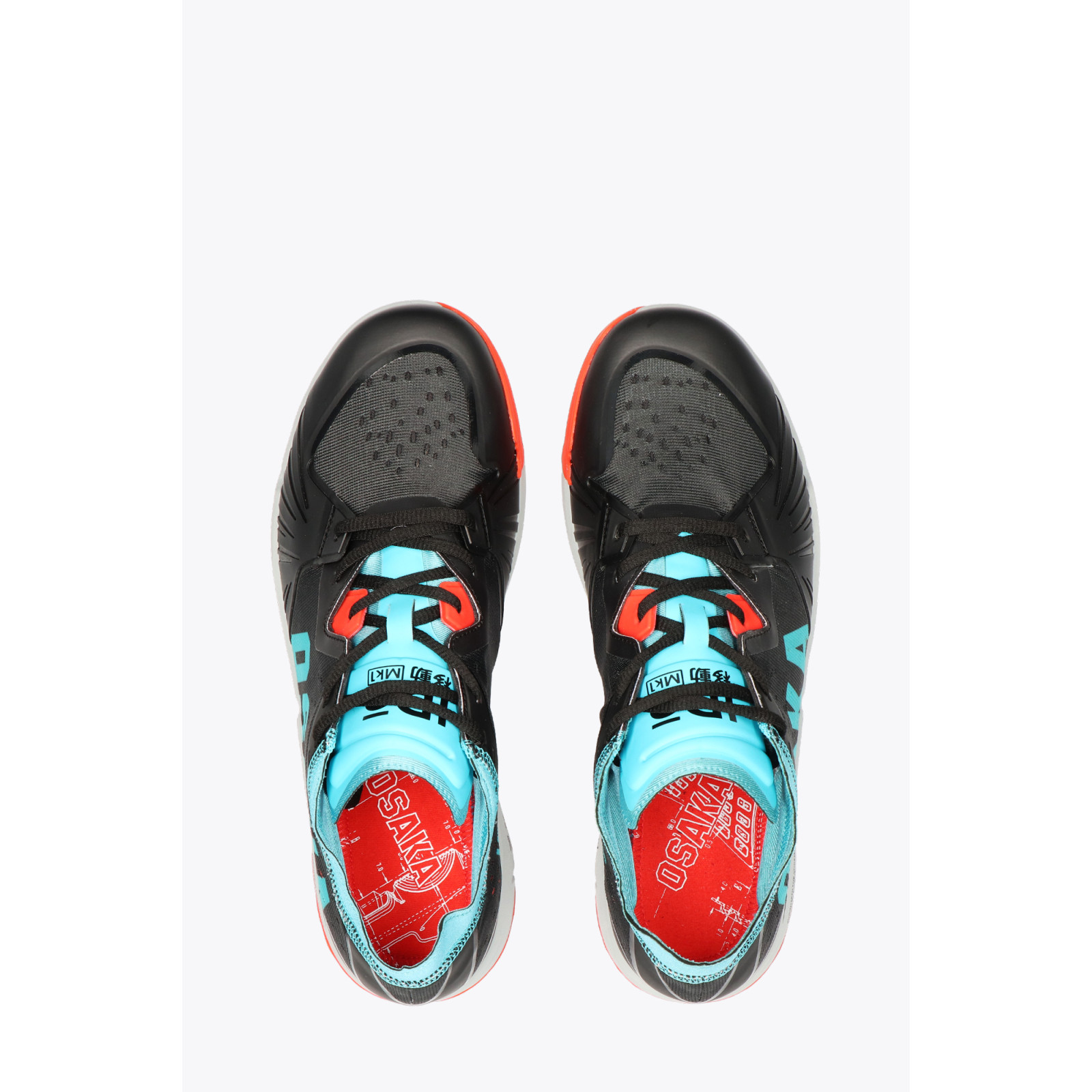 Osaka IDO Standard Hockey Shoes - Analog Black/Aqua Blue (2021/22) - Osaka IDO Standard Hockey Shoes - Analog Black/Aqua Blue (2