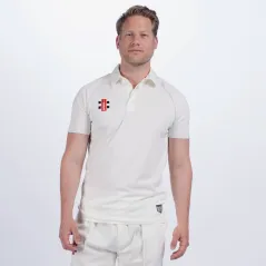 Kopen Grijs Nicolls Matrix V2 cricketshirt met