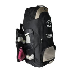 Shrey Elite Wheelie Duffle - Black/Ivory (2023) - Shrey Elite Wheelie Duffle - Black/Ivory (2023) - Shrey Elite Wheelie Duffle -