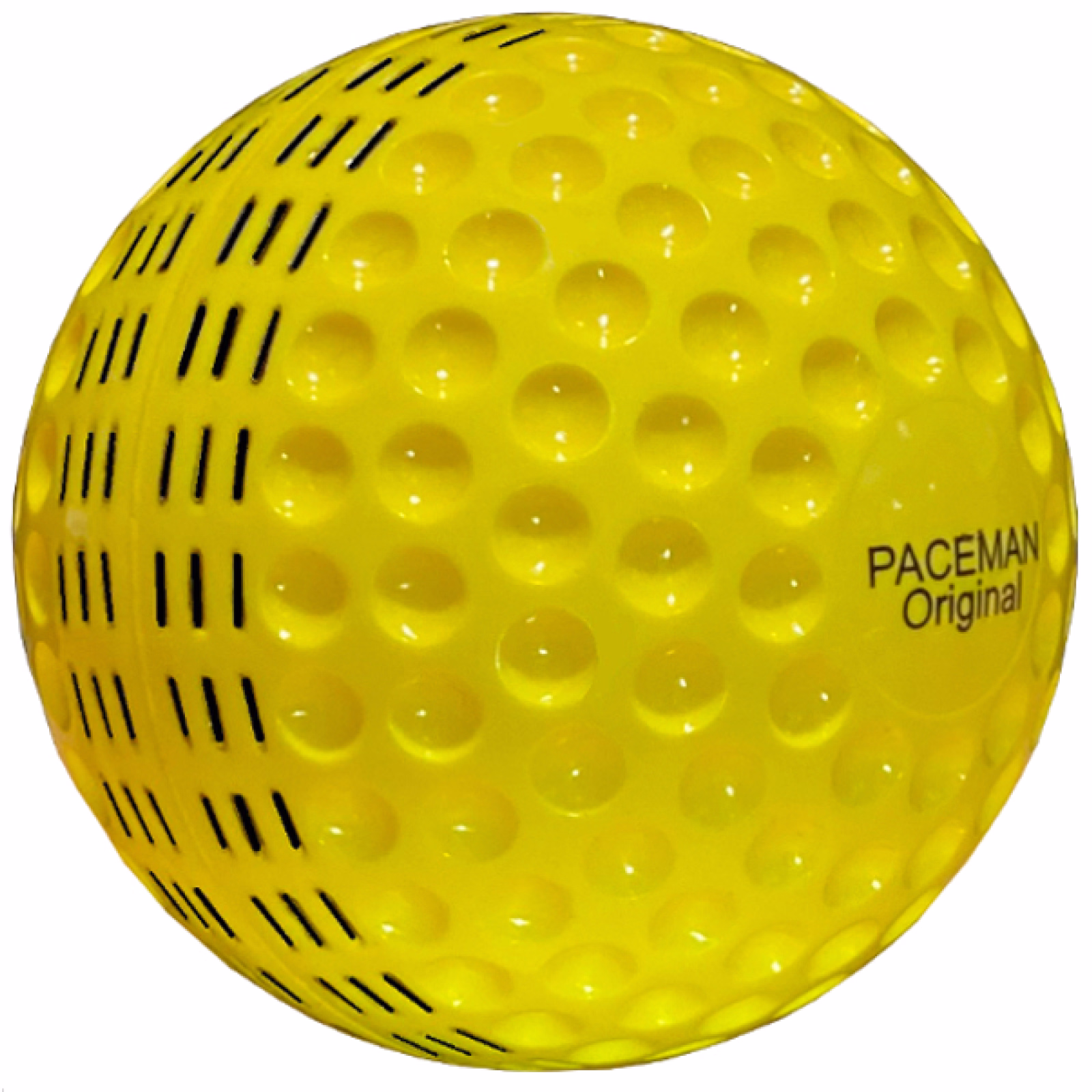 Paceman/Slider Light Balls - Yellow (12 Pack) - Side View