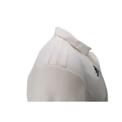 Adidas Elite Short Sleeve Junior Cricket Shirt (2022) - Close-up