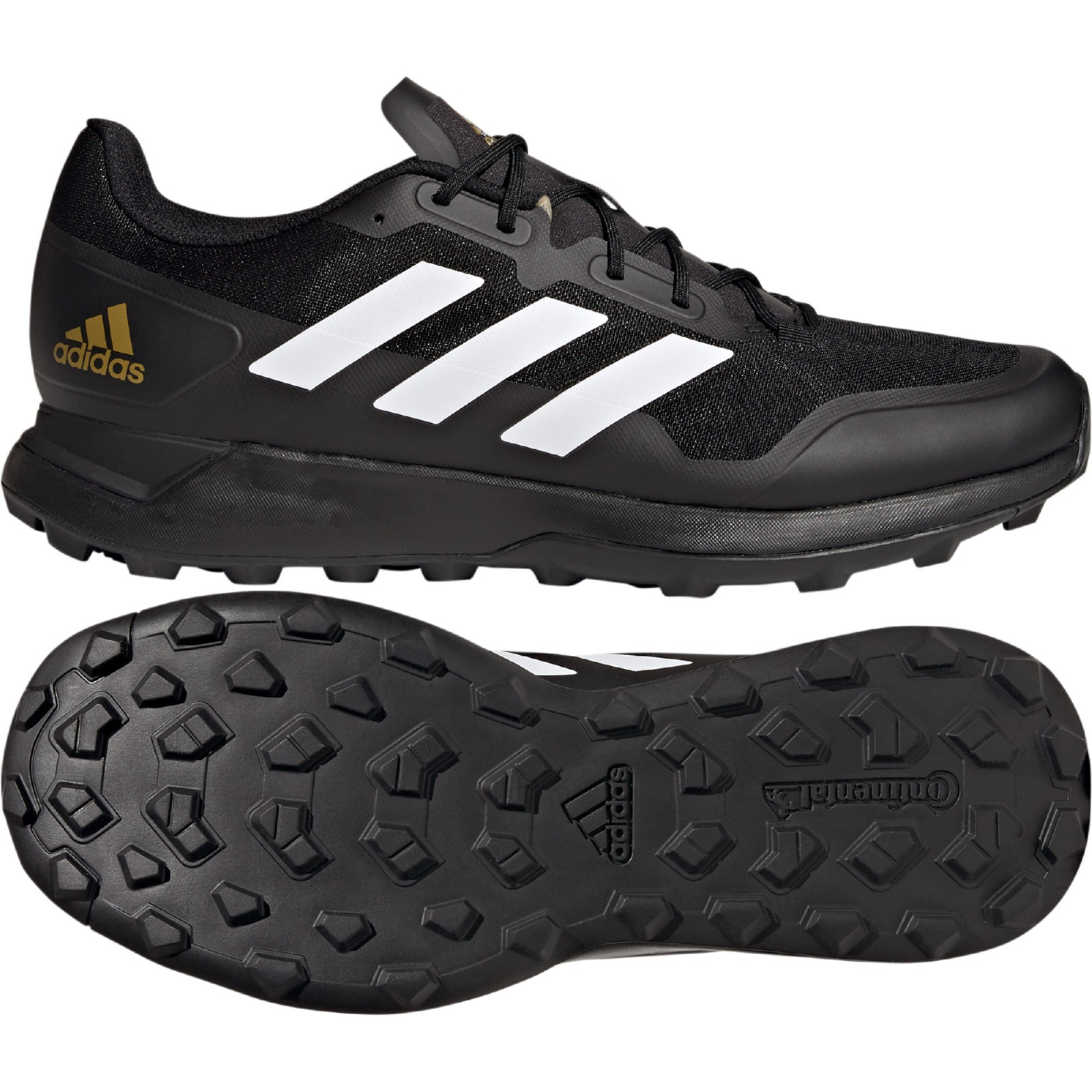 Zapatillas de hockey Adidas Zone Dox 2.2S - Negras (2023/24) - Zapatillas de hockey Adidas Zone Dox 2.2S - Negras (2023/24) - Za