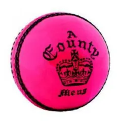 Readers County Crown Cricket Ball (Pink)