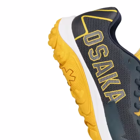 Osaka Kai MK1 Junior Hockey Shoes - Navy/Yellow (2022/23)